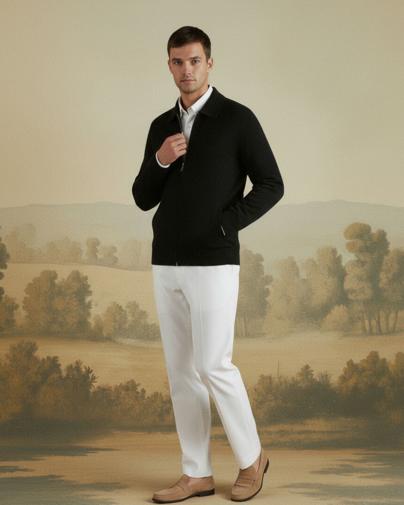 LOVAU Cashmere Blend Cardigan Jacket