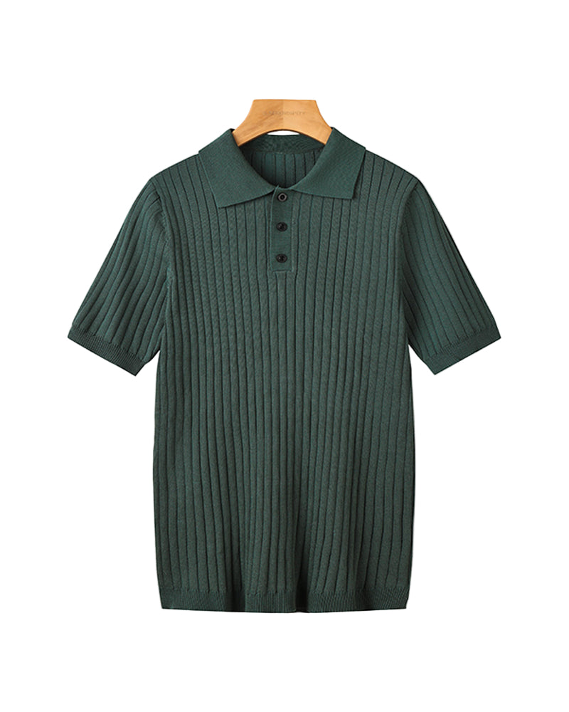 GIMCHEON Knitted Polo Shirt