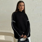 The Oslo Contrast Stitch Knit Jumper